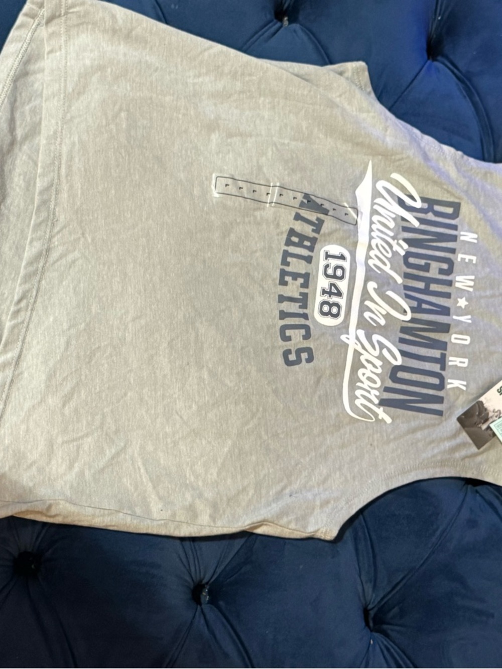 DSG Gray Graphic Tee with White Print
